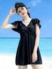 2026 Plus Size Women's One-Piece Tankini: Skirt Style with Boyshorts - Conservative, Slimming Design for a Flattering Look