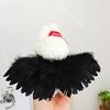 1Pcs White And Black Angel Feather Wings Labubu Clothes Labubu Macaron Doll Children's DIY Toys Action Toy Figures