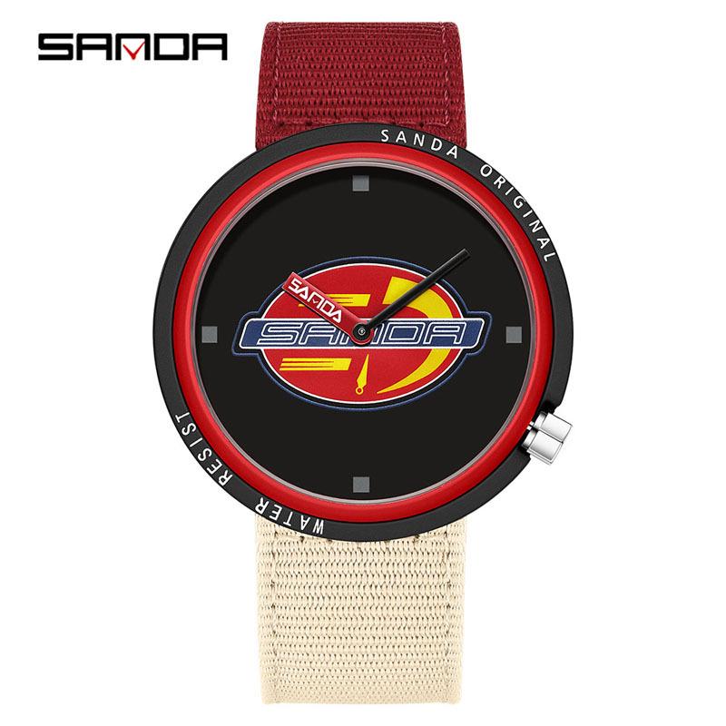 Sanda Creative Quartz Cosplay Watch - Unisex Silicone Fashion for Youth & Students