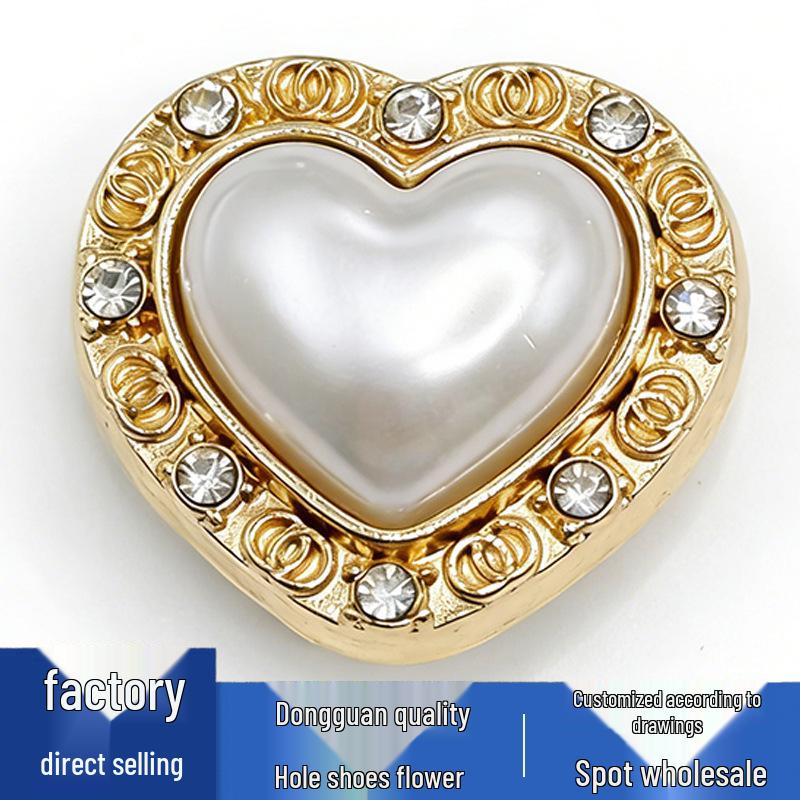 Shoe Flower Accessories: Metal Rhinestone Pearl Buckles & Decorations