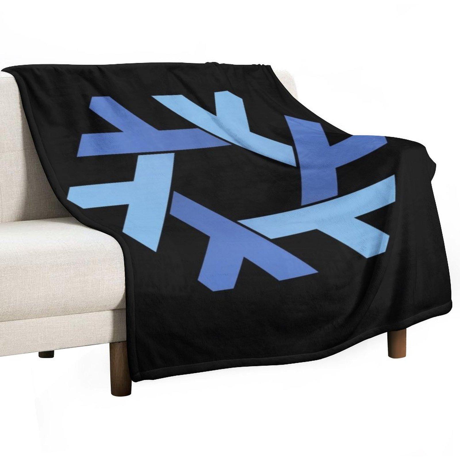 NixOS logo Throw Blanket For Decorative Sofa Comforter warm for winter blankets ands Blankets 30x40in