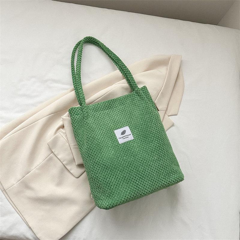 2025 spring new tote extra large bag versatile fashion letter shoulder handbag bag trendy retro solid color hand carry