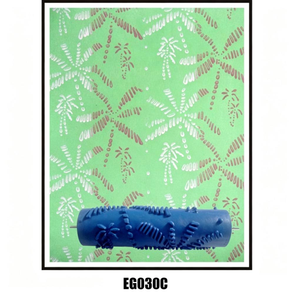 Reusable Patterned Paint Roller Texture Paint Tool Wall Painting Roller Cabinets Painting