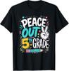 Peace Out 5th Grade T-Shirt, Last Day of School Gift, 5th Grade Graduation Graphic Tee, Teacher Student Shirt
