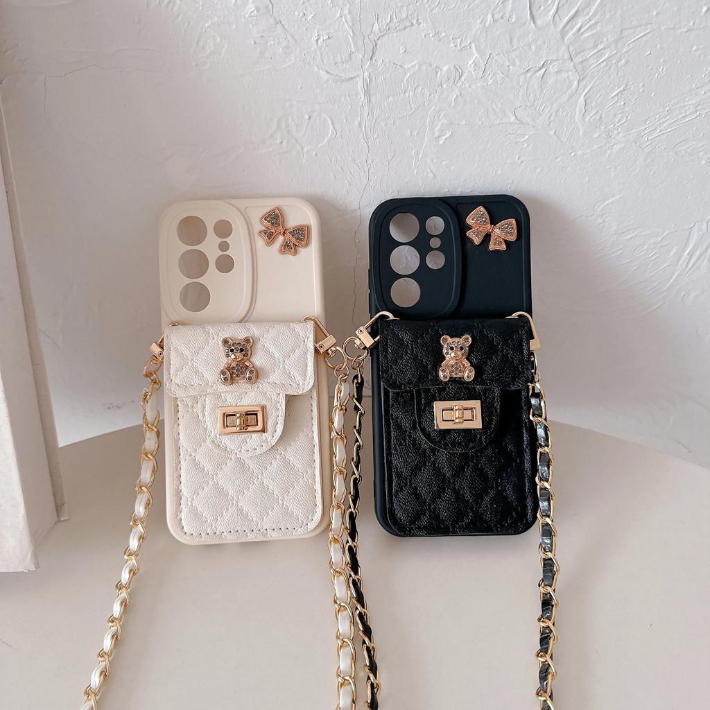 Leather Crossbody Phone Case for Samsung Galaxy S22 S23 S24 Ultra Plus A55 A15 A05 A05S A54 A34 A24 A14 5G Card Holder Cover