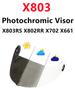 Photochromic Clear Helmet Lens Face Shield Anti-UV Sunscreen HJ26 PISTA K1 HJ20M Z7 Moto Replacement Multiple Models Available