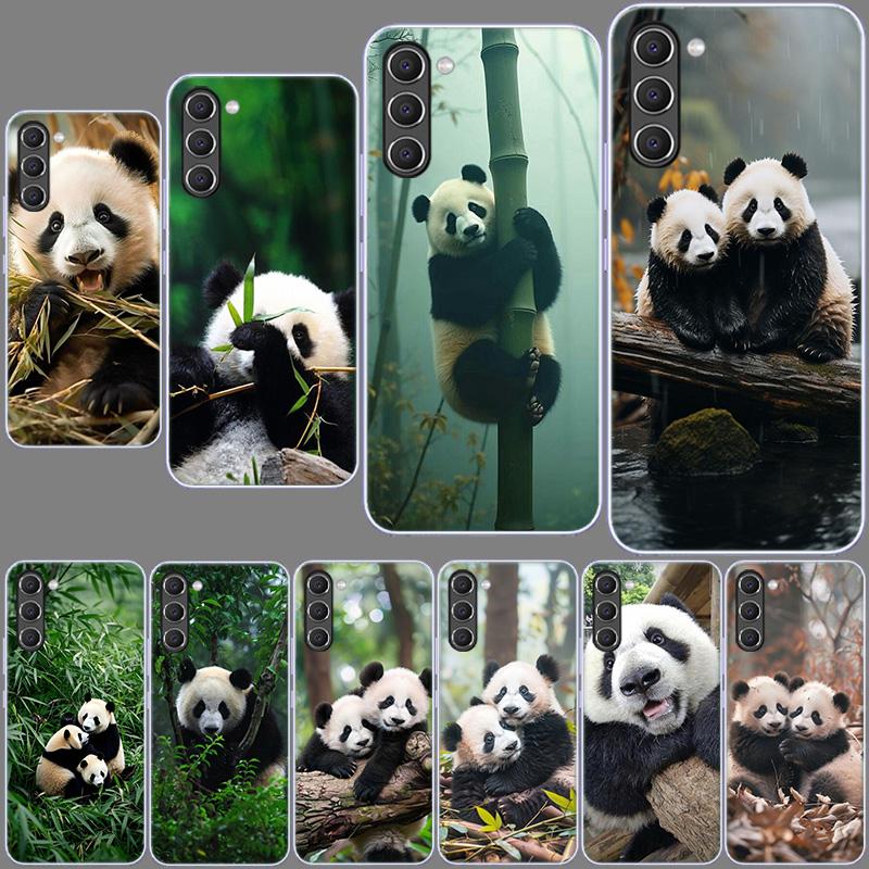 Panda Baby, Riesenpanda Familie Handyhülle für Samsung A54 A14 A24 A34 A17 A37 A57 A55 A35 A25 A15 A13 A23 A33 A53 A07 A05S A04S