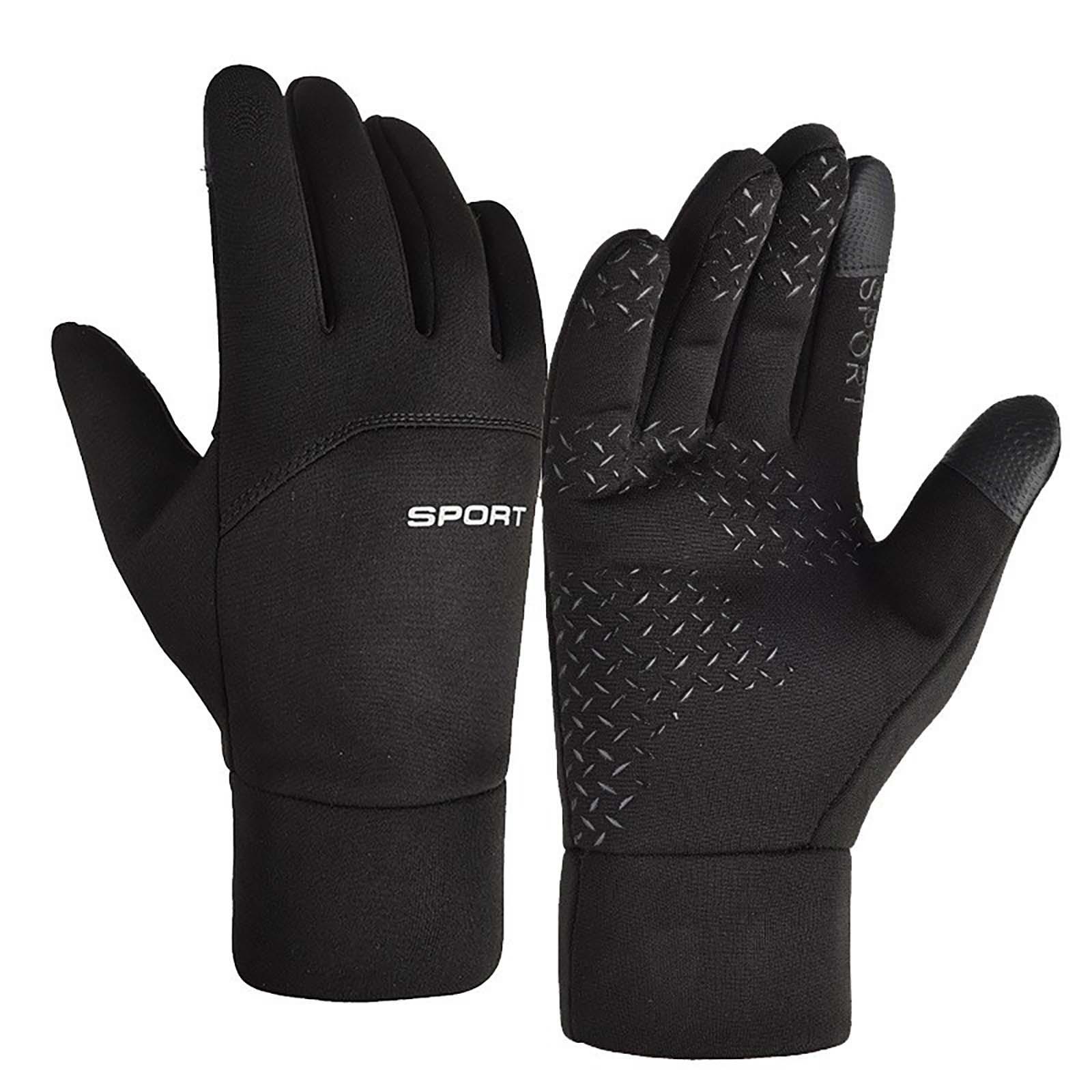 

Outdoor Warm Gloves Screen Gloves Autumn And Winter Cycling Sports Windproof Waterproof Full Finger Skiing Cold And Non-slip One Size