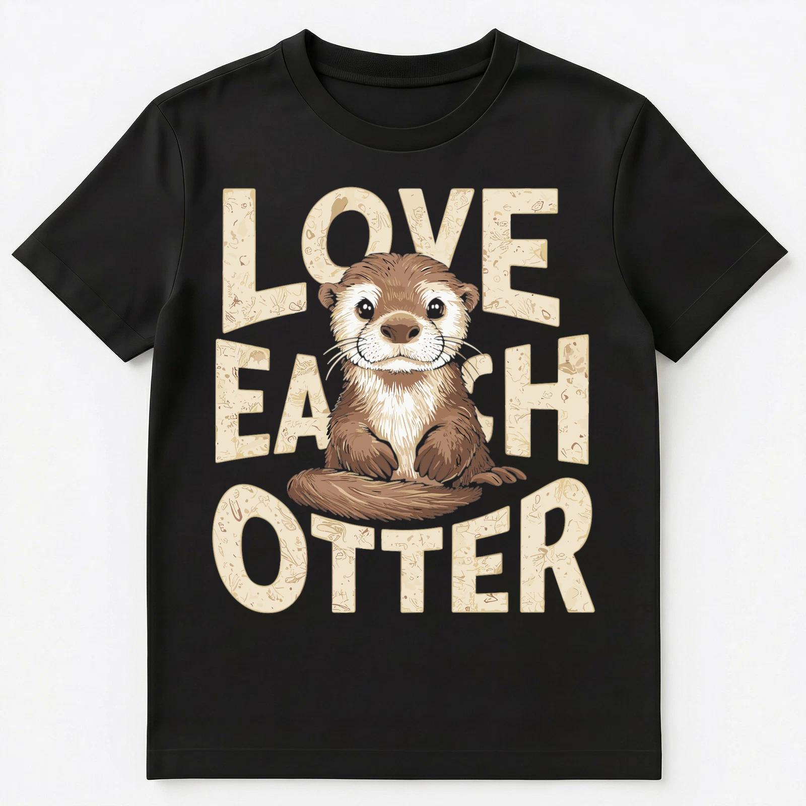 Wholesome Love Otter Pun Unisex T-Shirt 2XL