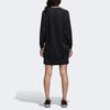 Adidas Originals 3-Stripes Long Sleeve T-Shirt Dress Women Black DH4233