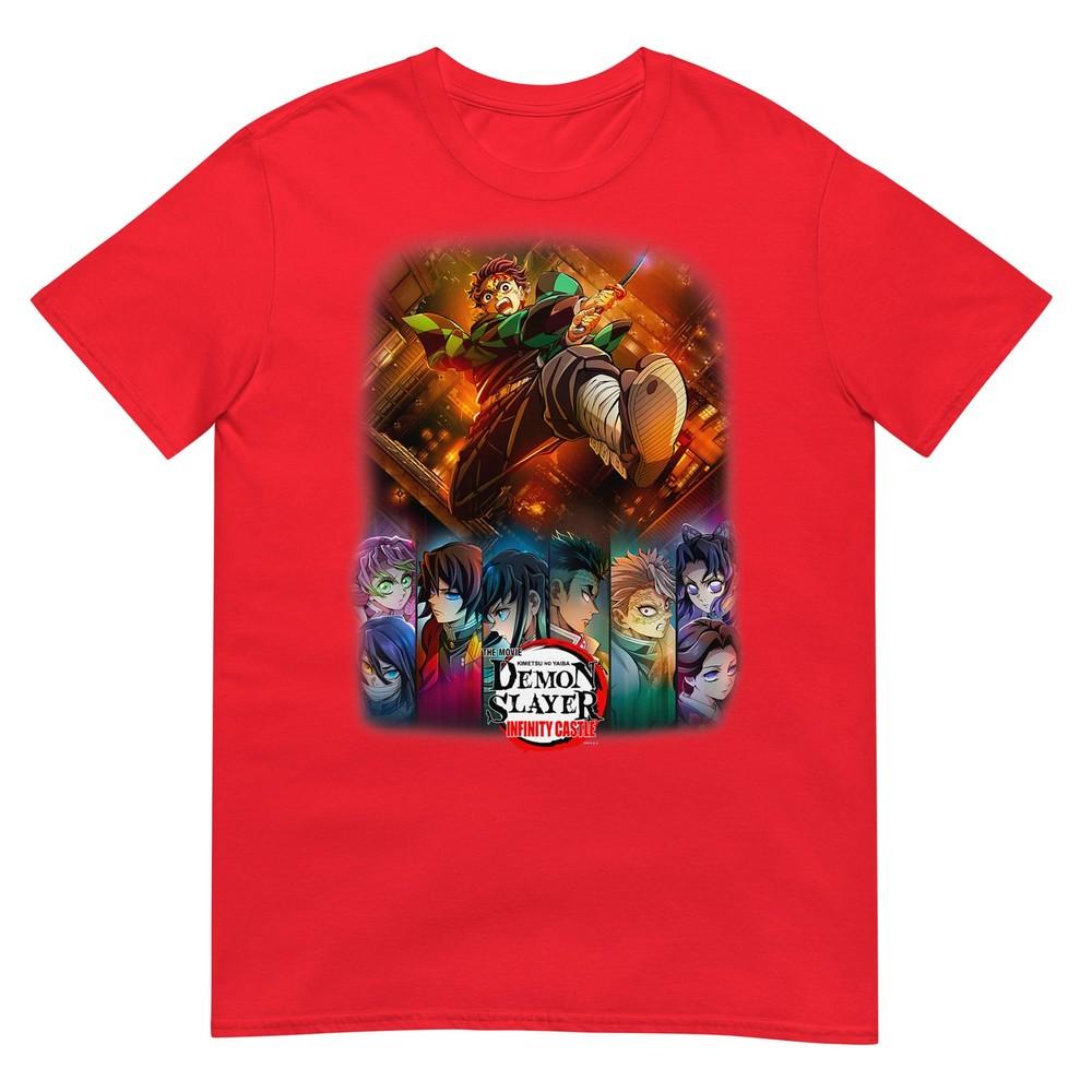 Demon Slayer Infinity Castle Tanjiro Anime Group Poster Tshirt S