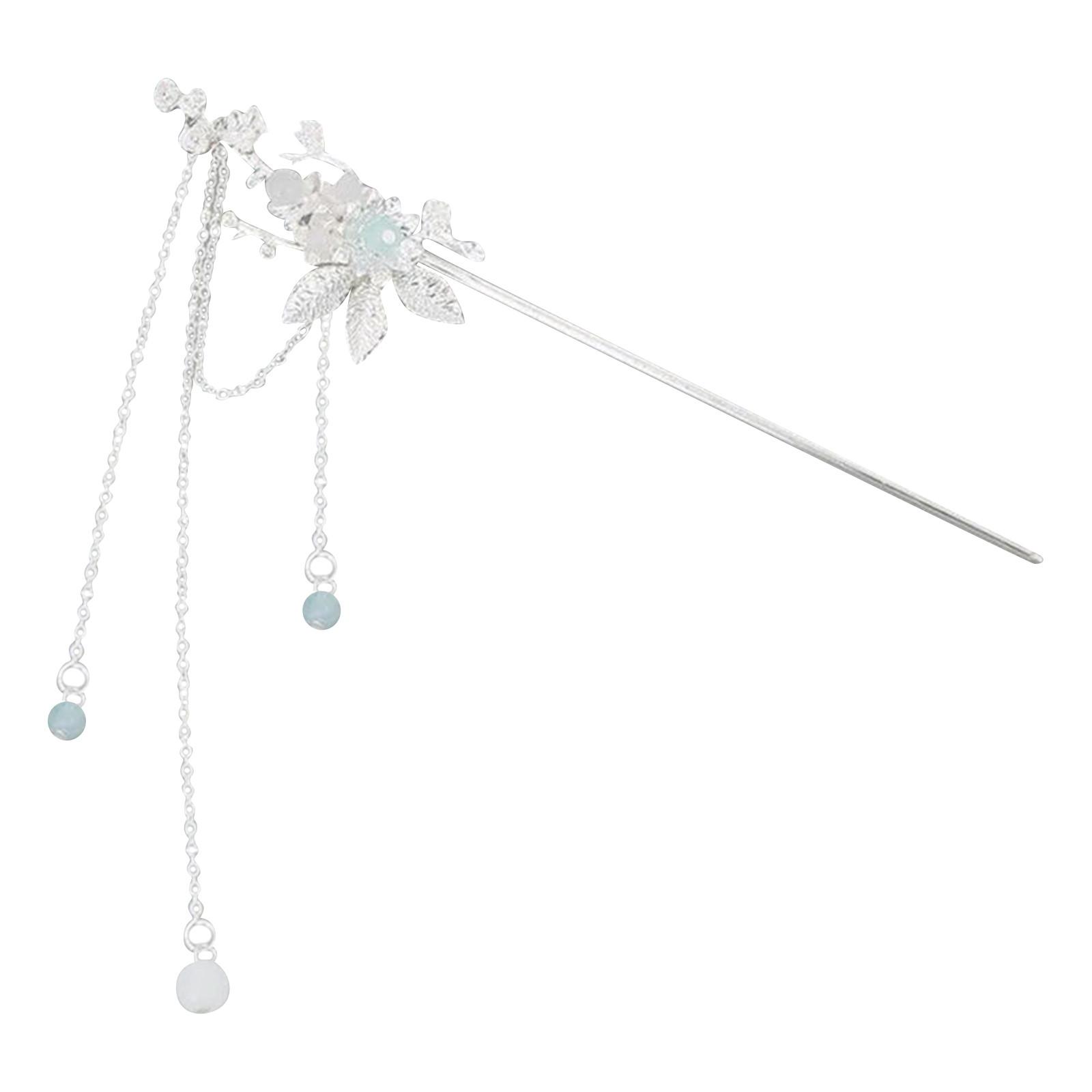 

Древняя заколка с кисточкой для волос Шпилька для головного убора Hanfu Step Shaking Tassel Древняя заколка для костюма Шпилька для выступлений Аксессуар для волос Шпилька One Size