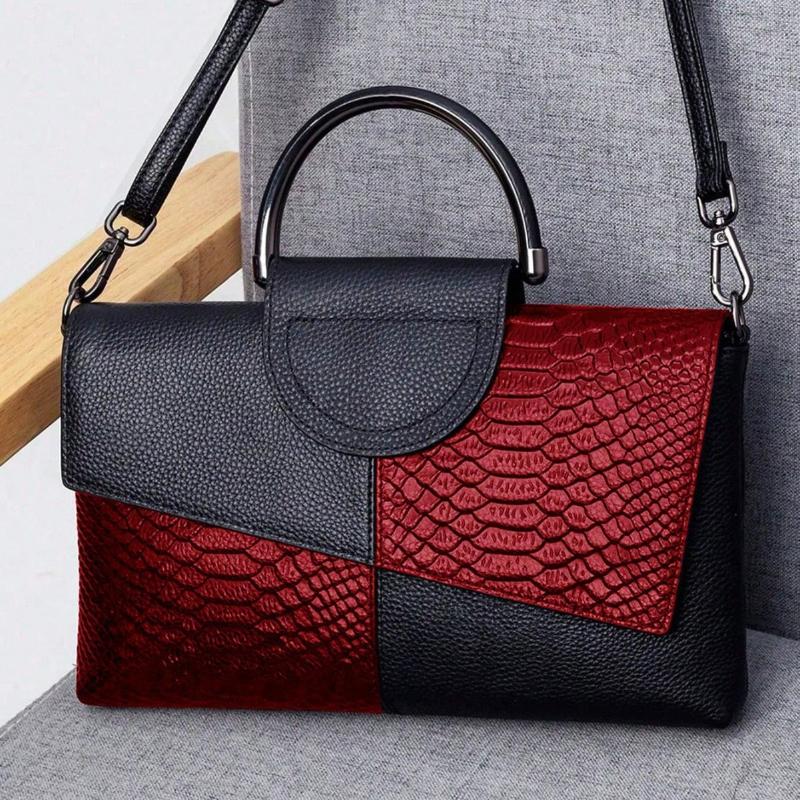 1Pc Handbag Women's New Large-capacity Banquet Handbag Crocodile Pattern Women's Fashion Temperament Messenger Bag