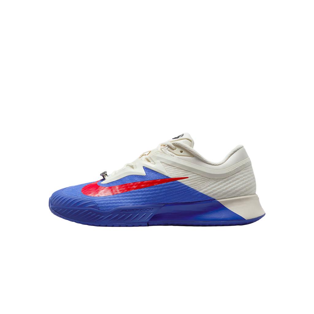 Nike Court Air Zoom Vapor Pro 3 Premium HC Deep Night Light Crimson Men Sneakers Blue Pale-Ivory Metallic-Silver HJ6774-500