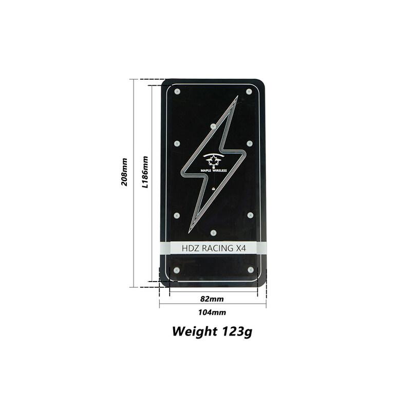 Óculos FPV HDzero com Antena de Painel Plano com Cabo de Baixa Perda
