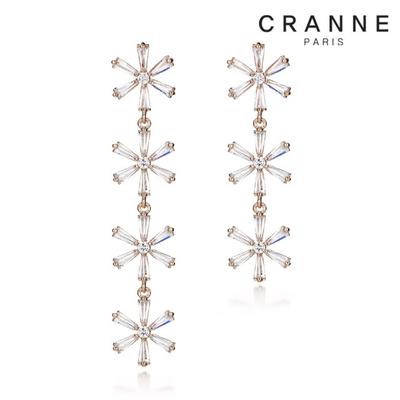 Flower Cubic Drop Earrings C24EB298