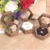 Wooden Jewelry Box Retro Lover Ring Display Box High-quality Ring Storage Box  Engagement