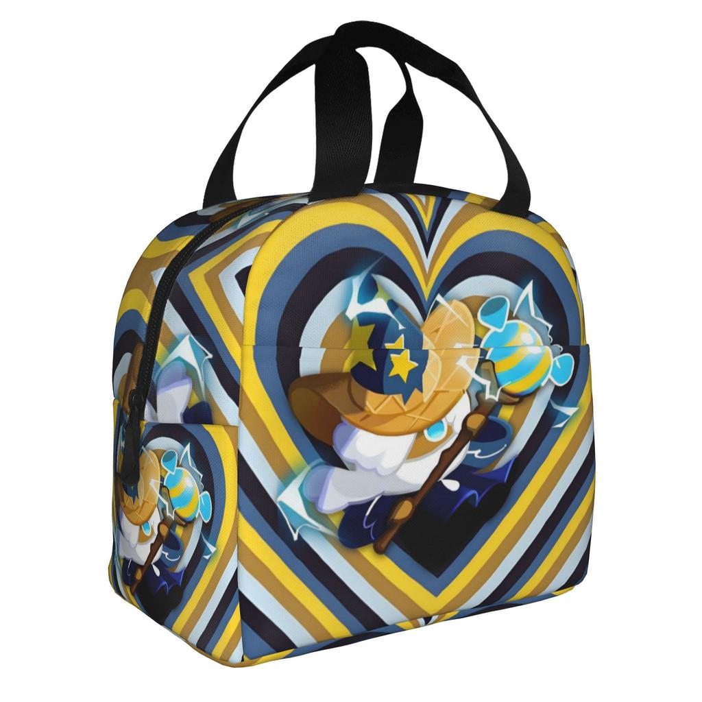 Cartoon Cookie Run Kingdom Game  Insulated Lunch Bags for School Office Anime  Waterproof Cooler Thermal Lunch Box Women Men