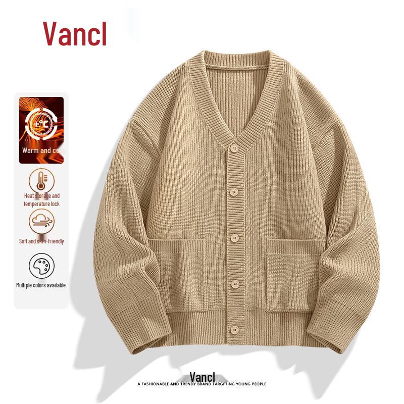 

Мужской повседневный вязаный кардиган с V-образным вырезом от VANCL L