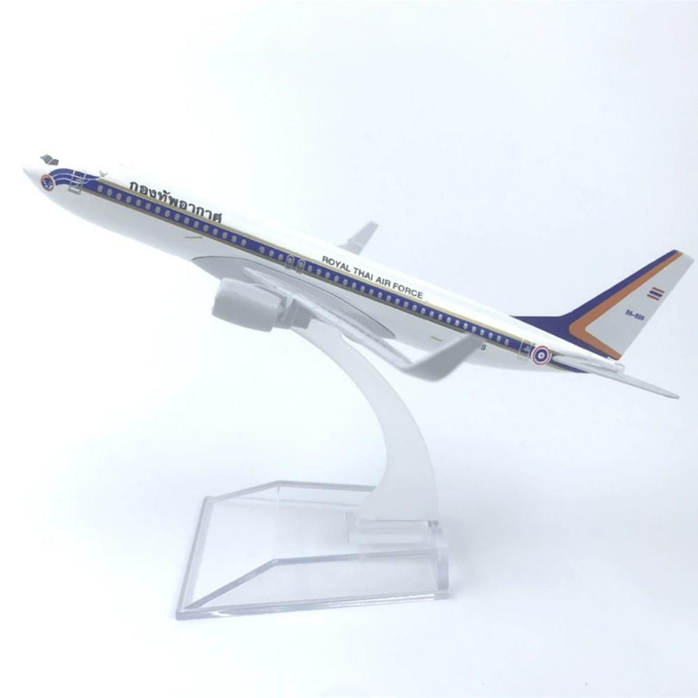 Model 737 Royal THAI Air Force 16cm 1/400 Scale Aircraft Alloy With Landing Gear Plane B737 Metal Airplane Model Desk Display