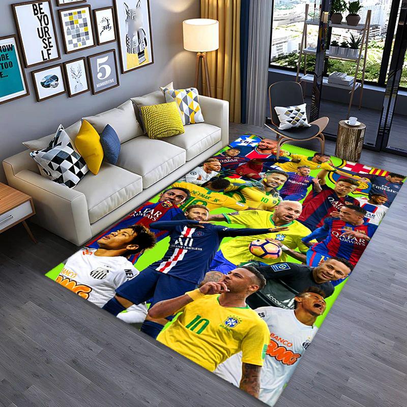 Brazilian Football Glory carpet Living room and bedroom mats printing Protective pad Room Office chair cushion