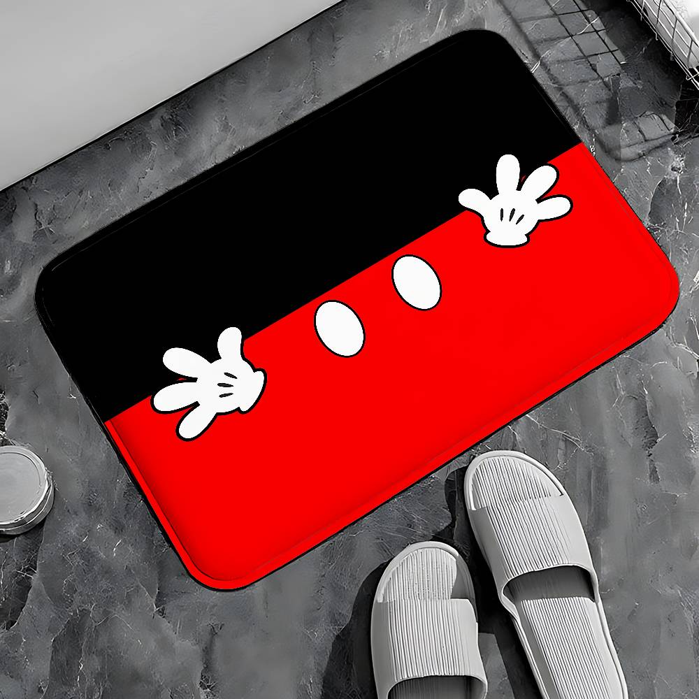 Cute M-Mickey Mouse Entry Door Floor Mat Festive Decorations Carpet Bathroom Anti-slip Mat Entrance Doormat