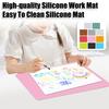 40x50CM Kids Silicone Placemat Non-slip Rectangle Large Multifunction Jewelry Epoxy Resin DIY Crafts Painting Pad Countertop Protector Sheet
