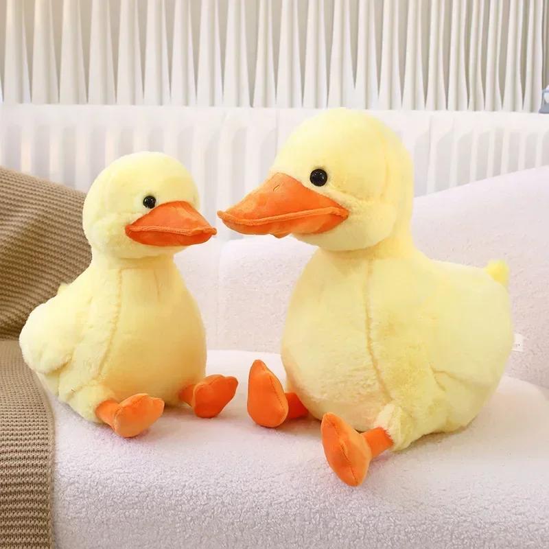 Simulation Small Yellow Duck Kawaii Wild Green Duck Plush Toys Cartoon Stuffed Animals Dolls Soft Throw Pillow Toys Room Decor