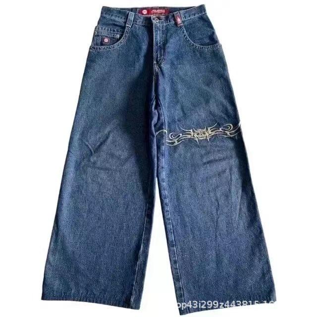 Blugi Drepți cu Talie Înaltă, Stil Retro Hip-Hop Y2K, pentru Femei, 2024