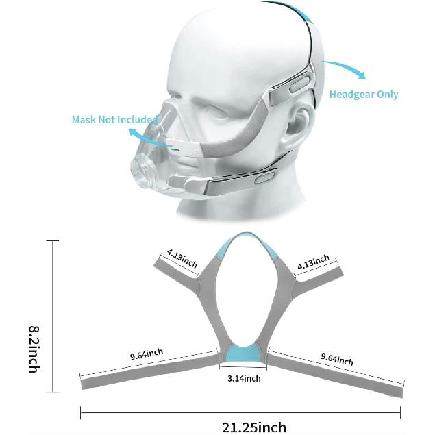 Headgear for F20, Comfortable Cpap Headgear Strap for AirFit F20 / AirTouch F20, Adjustable F20 Headgear for F20