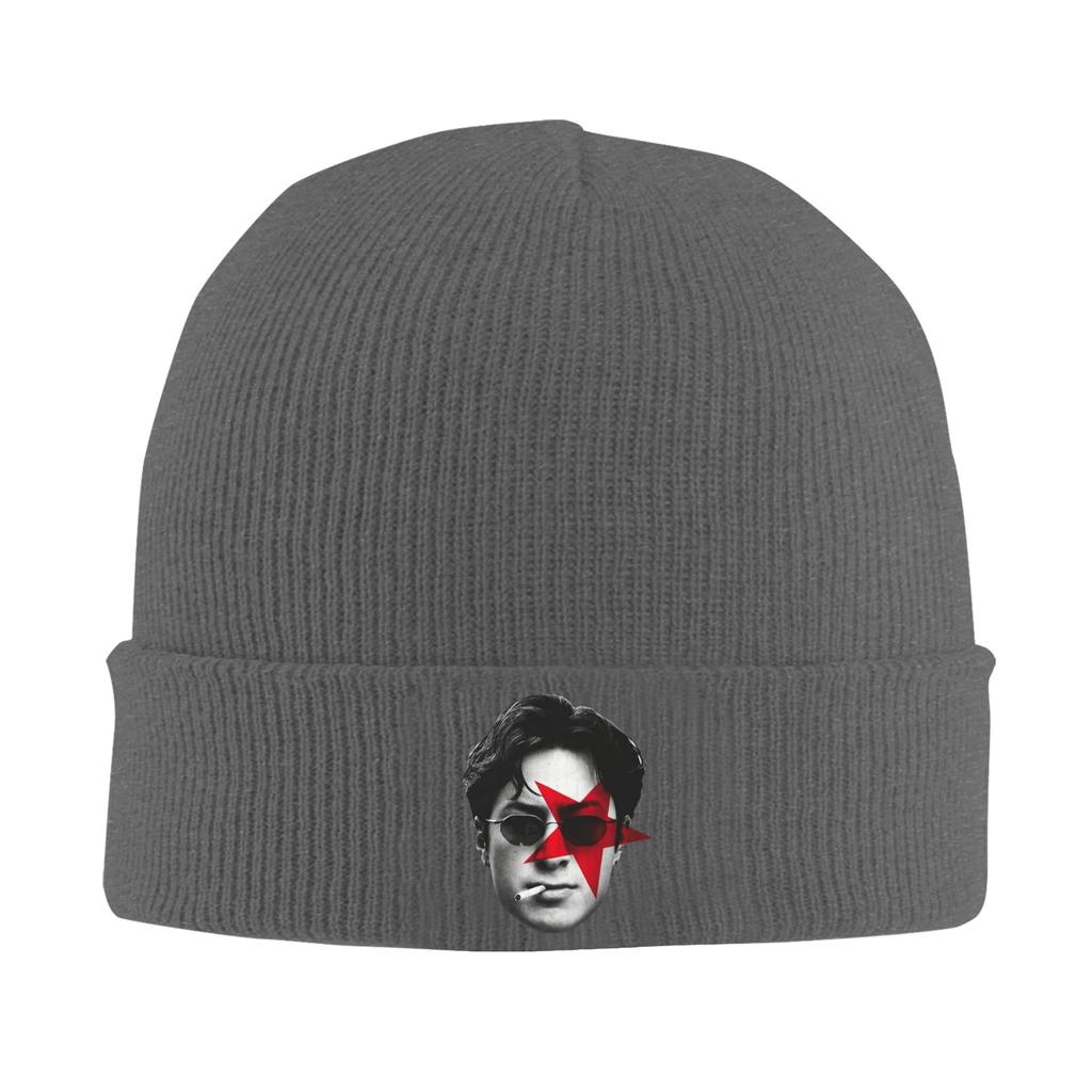 Hudson Williams Smoking Big Head Knitted Caps Womens Unisexs Skullies Beanies Autumn Winter Hat Warm Melon Cap