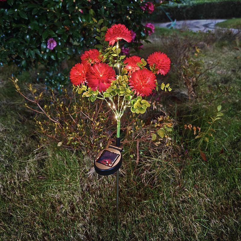 

Solar Chrysanthemum LED Flower Lights for Garden Decor Copper Wire (OPP Bag)