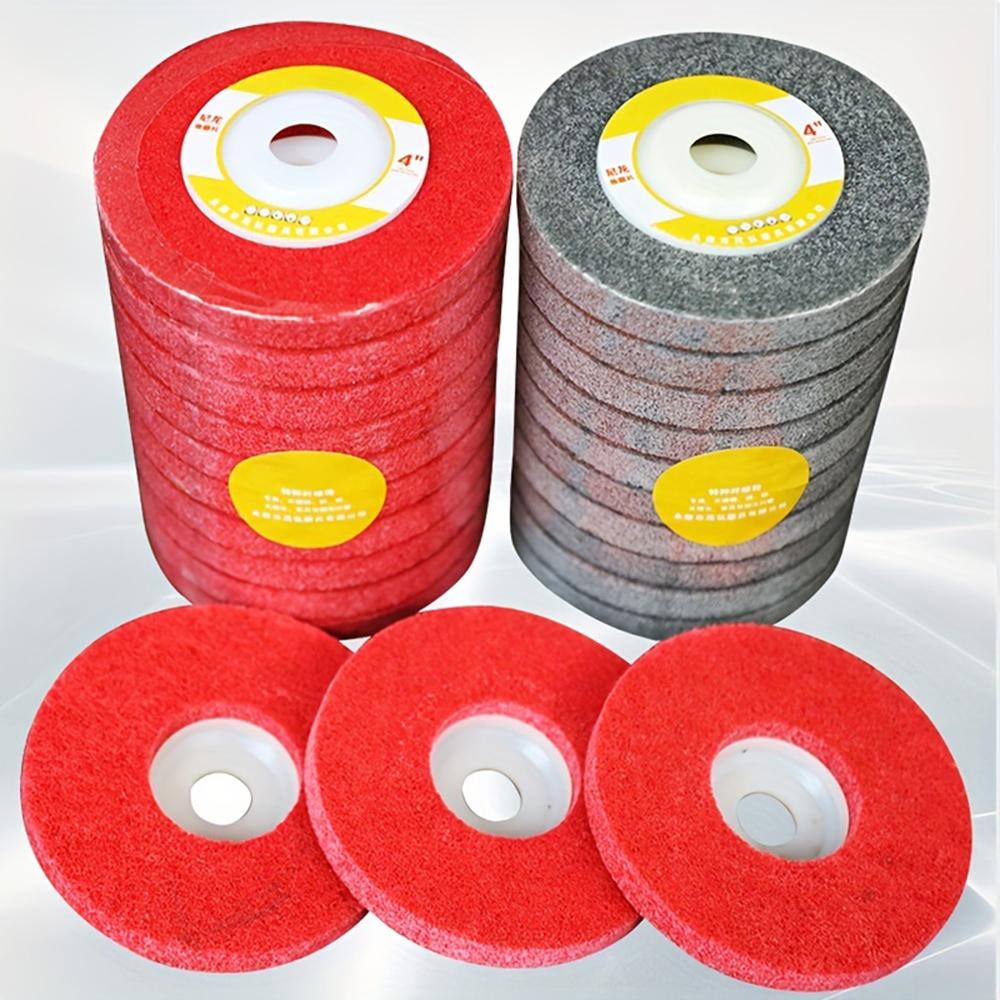100mm Nylon Fiber Polishing Wheel Non Woven Abrasive Disc 4'' Grinding Polishing Wheel for Metals Ceramics Marble Wood Crafts