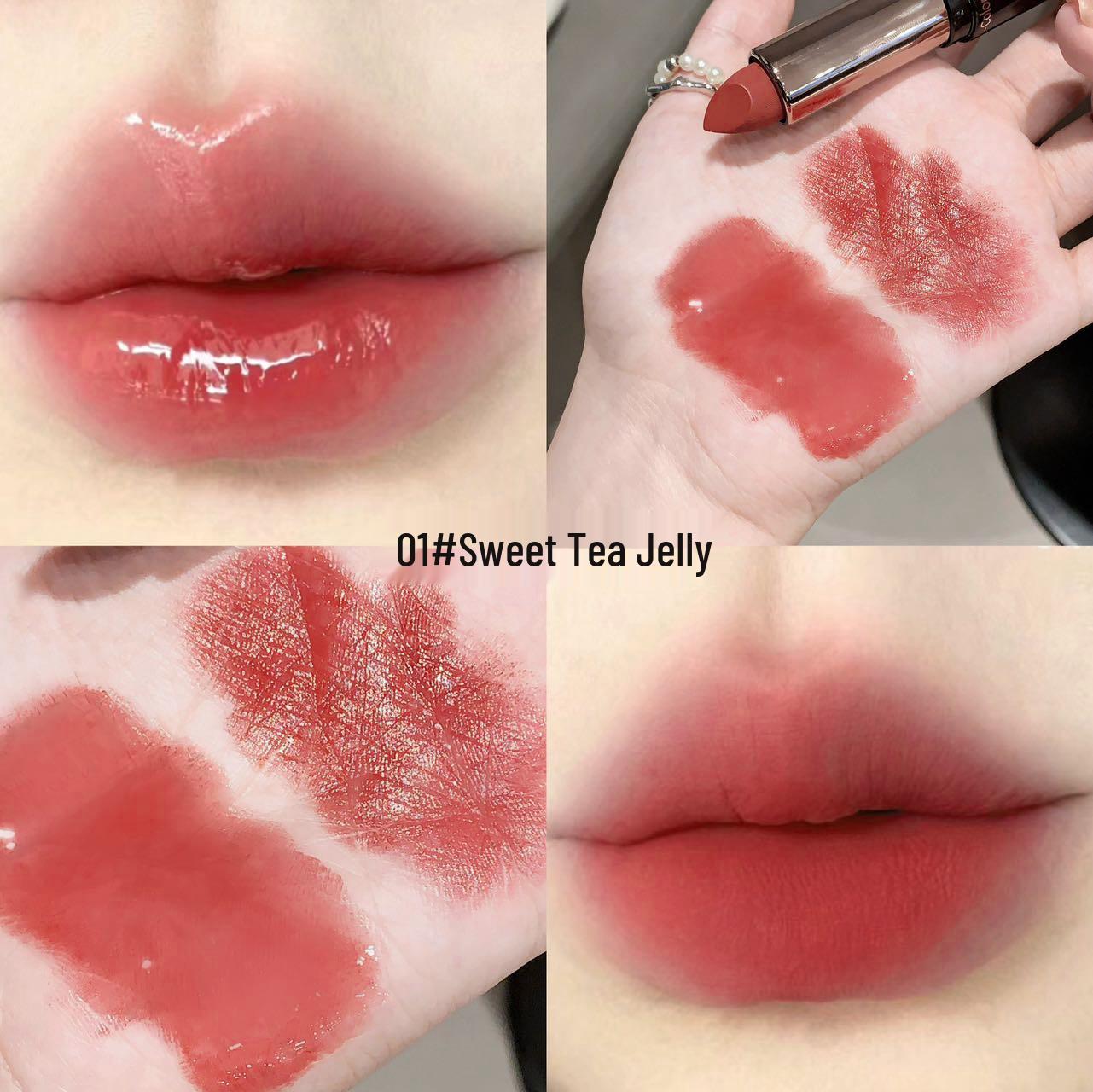 

Gegebear Dual-Head Lipstick: Non-Stick, Matte Lip Glaze for Students