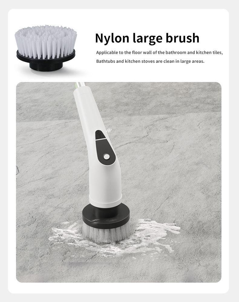 Dual-Use Electric Cleaning Brush for Kitchen & Bathroom