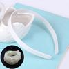10Pcs 12Mm Blank Plain Plastic Headbands Diy Hair Band Accessory