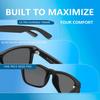JULI Polarized Lens Sun Glasses Men and WomenUV Protection 400 Protection Rectangular Sun Goggles Driving Running Fishing Male Goggles 8806