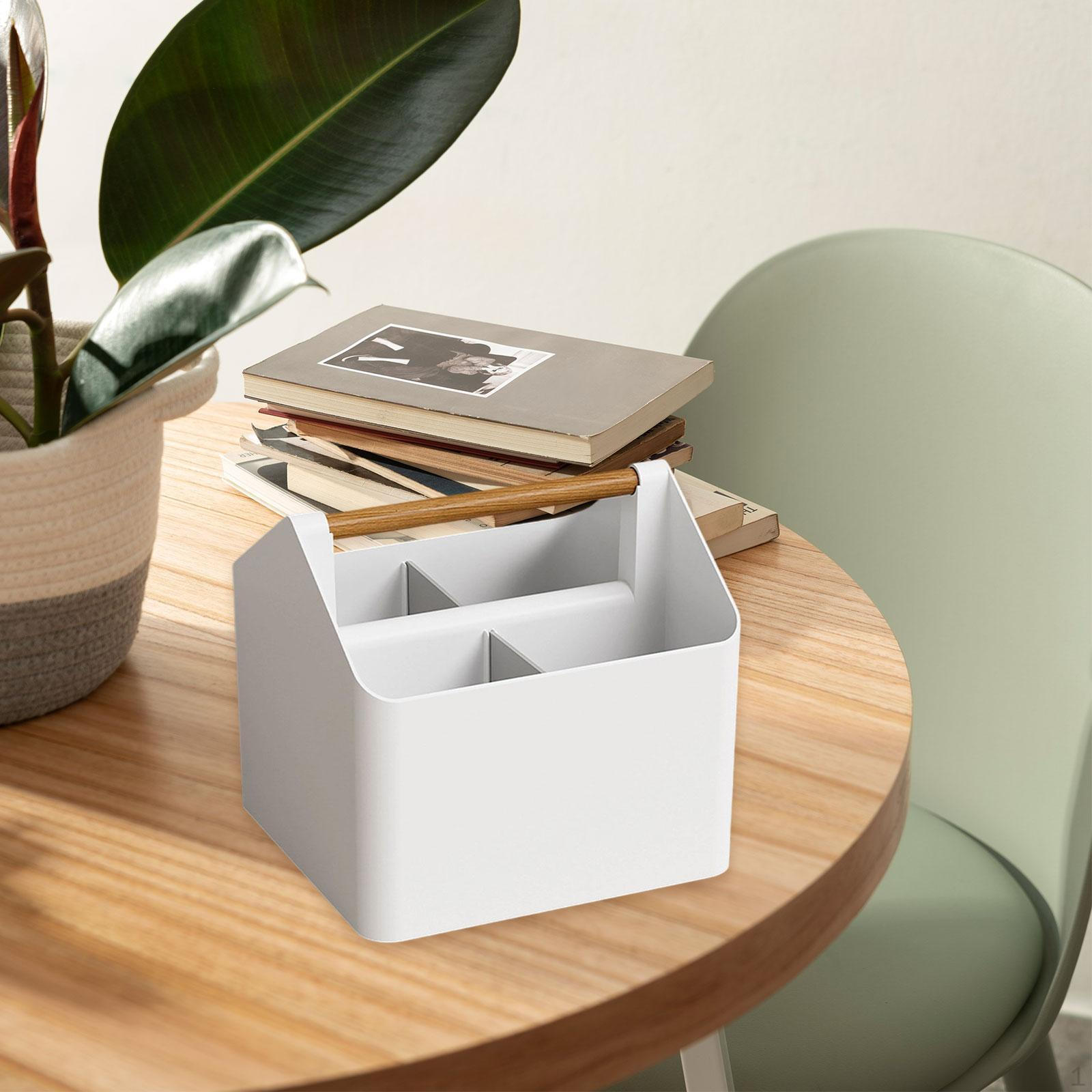 Компактная корзина для хранения с ручкой для DIY разделенной организации сумка для душа рукоделия и принадлежностей белый 1588₽