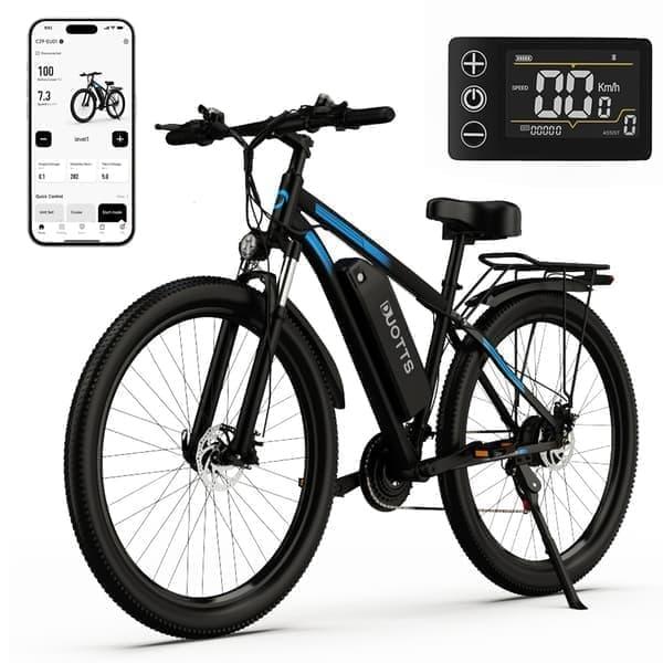 DUOTTS C29 Adult Electric Bike, 750W Motor, 48V 15Ah Battery, 100km Range, Shimano 21 Speed, IP55 Waterproof