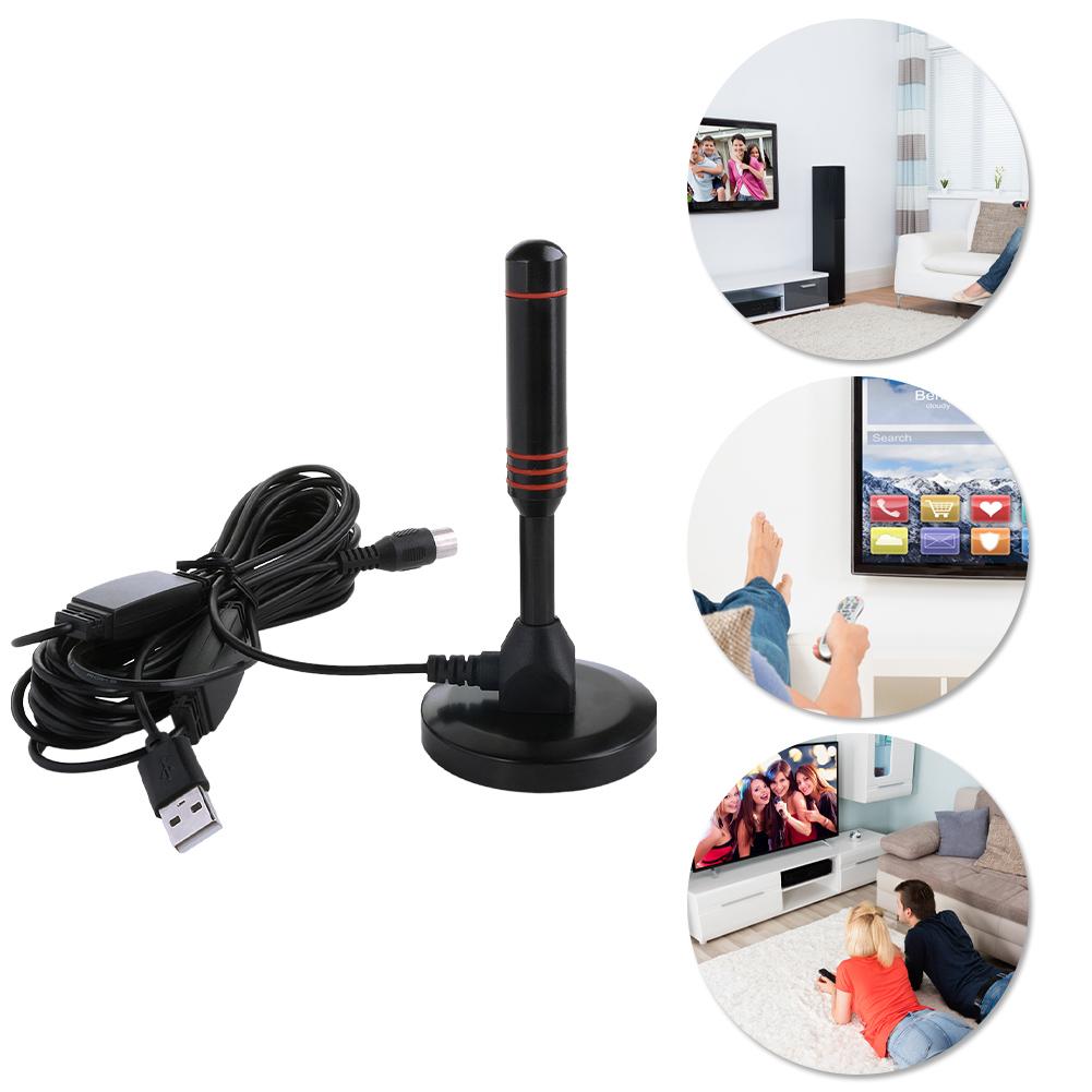 Portable HD TV Antenna Digital HD Freeview Aerial 30DBI HD Digital TV Antenna with Amplifier DVB-T2 DAB Indoor Outdoor Antenna