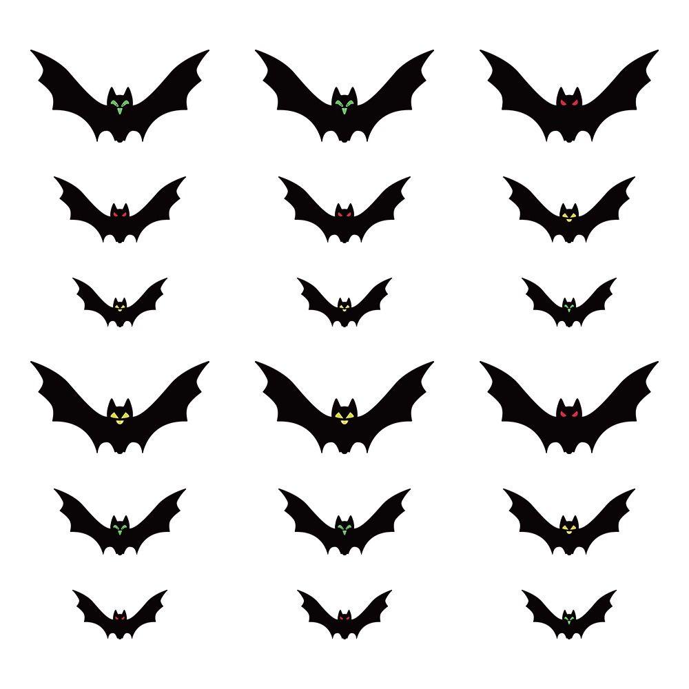 Spooky Bats Wall Decor with Eyes Simulation Bat Pendant Hanging Spooky Bats  Haunted House