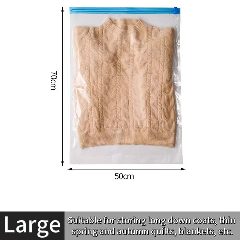 Reusable Hand Rolled Travel Compression Bag Vacuum Bags for Storing Clothes Suitable for Luggage and Essential Cruise Clothing