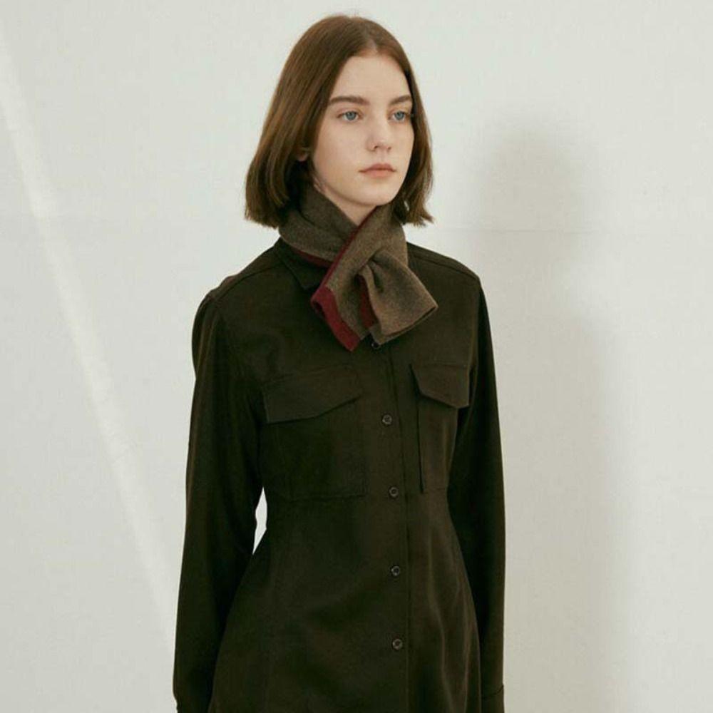 Fashion Women's Cross-Knit Scarf Double-sided Warm Woolen Neckerchief New Cashmere Scarf