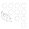 10pcs Silicone Canning Jar Gaskets 3.75inch Silicone Airtight Seals Leakproof Replacement Seal Rings For Glass Canning Jar Mouth