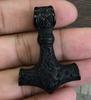 Stainless Steel Triquetra & Thor's Hammer Pendant Necklace