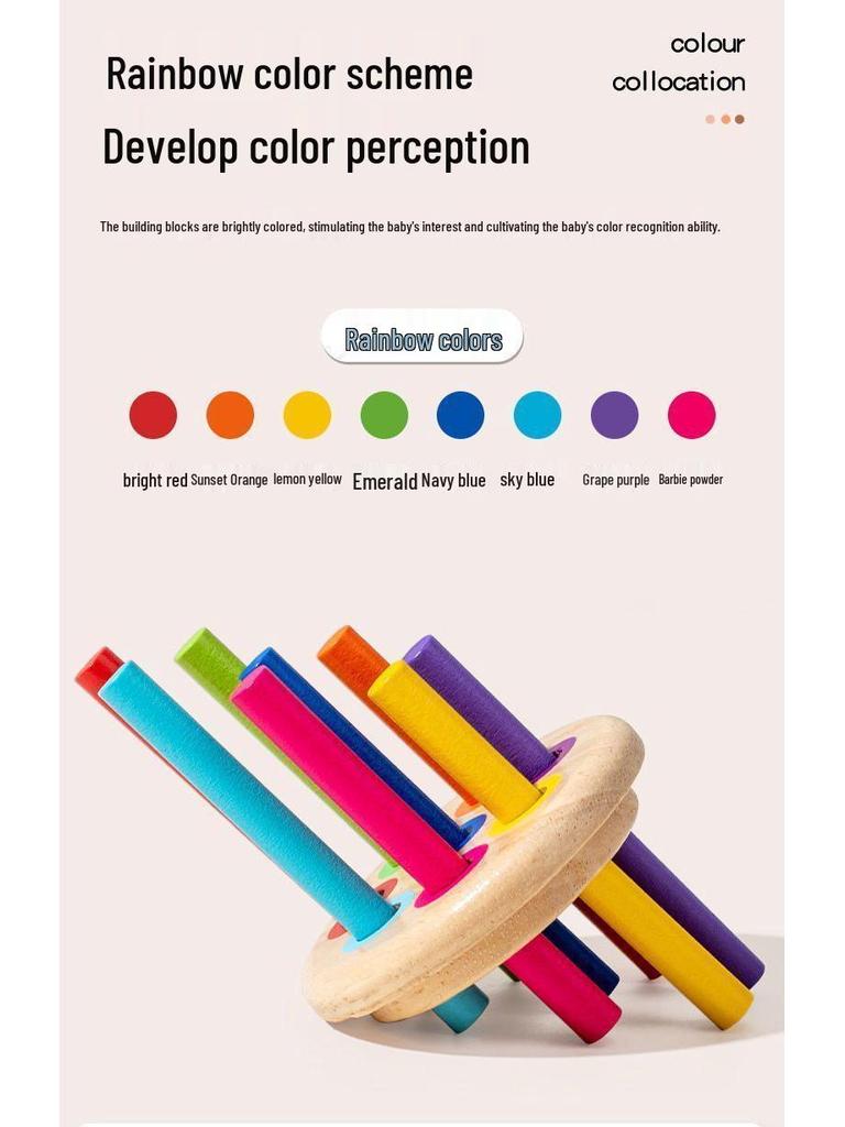 Montessori Wooden Balance Beam & Sensory Motor Skills Training Toy for Kids