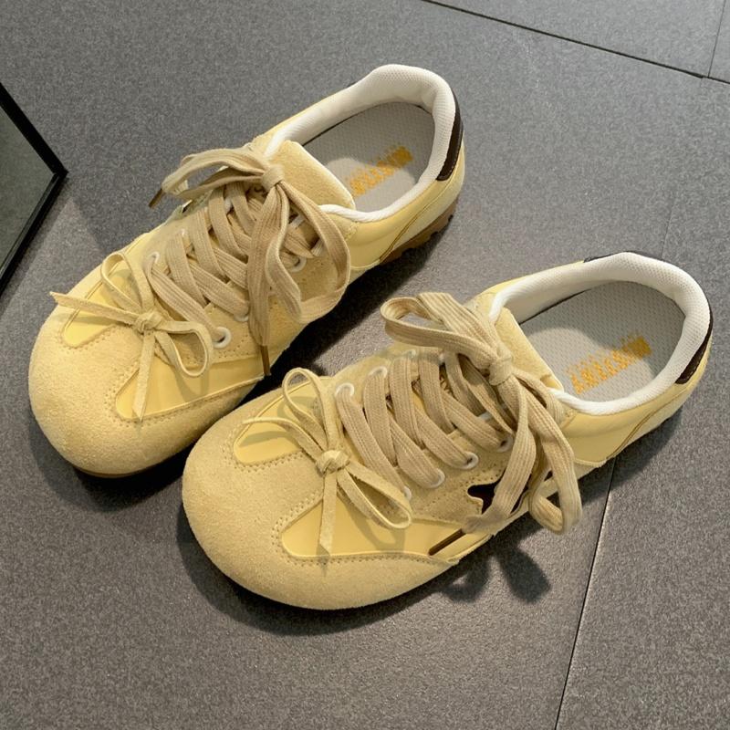 Fashion New Hot Women Shoes 2025 Retro Comfortable Soft Flat Shoes Spring Autumn Casual Shallow Mouth Sneakers German Traning Shoes