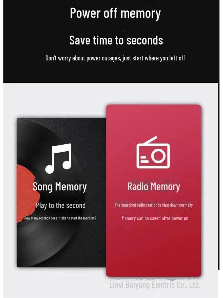 Tuoxiang 6621 Multifunktions-Tragradio und Musikplayer für Senioren