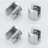4 pezzi Morsetti per vetro Staffe placcate in vetro Lega di zinco Finitura cromata Supporto per mensole Morsetti per 6-8 mm / 8-10 mm / 10-12 mm