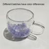 Double Insulated Dried Flower Glass Cup Coffee Tea Cup Clear Glass Cup Double Wall Mug  Household